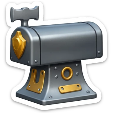 create realistic anvil sticker