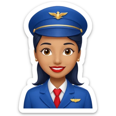flight attendant sticker