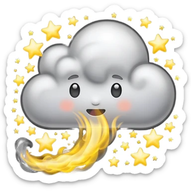 Fight Cloud With Stars sticker