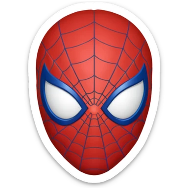 HOMEN ARANHA DE DUAS CORESCABECA sticker