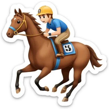 dirt Race track horse trace sticker
