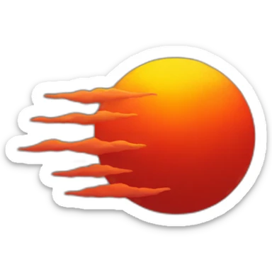 Red Sun  sticker