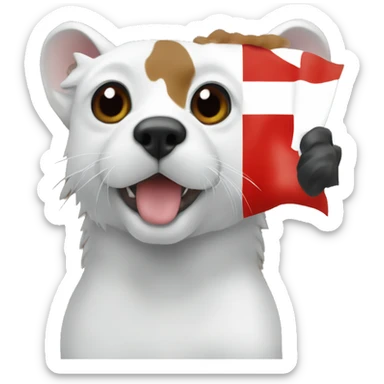 Bretagne flag with ermines sticker