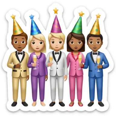 Pajama Party sticker