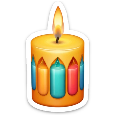 Aroma candle sticker