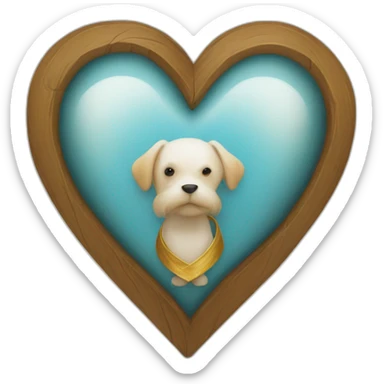 un coeur avec des zèle sticker
