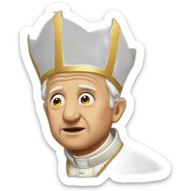 Pope Hangover sticker