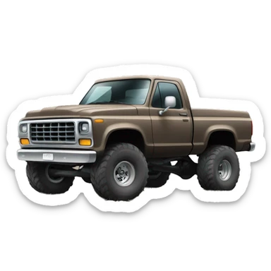 Lifted mud truck sticker
