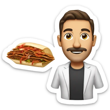 Doner kebab nacho alexandro garnacho  sticker