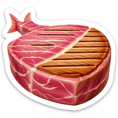 Tuna steak sticker