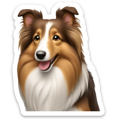 sable  shelties are friends sticker