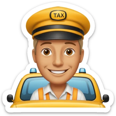 taxi driver sticker