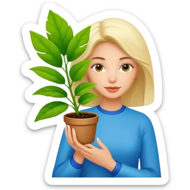 ultra realistic ukrainian american plant flex sticker
