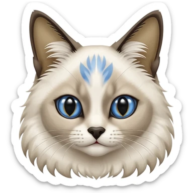 Blue seal point Balinese cat sticker