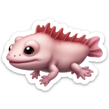 An axolotl sticker