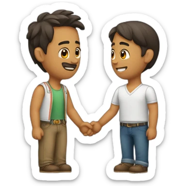 Pareja enamorados sticker