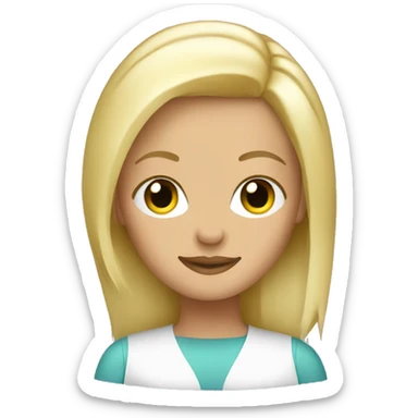 Blonde hair stylist  sticker