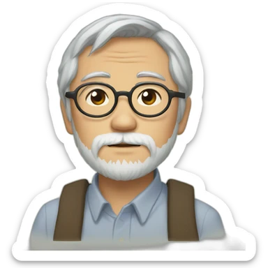 Hayao miyazaki sticker