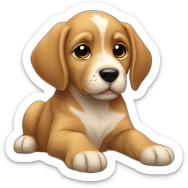 puppy that sits besides the dashboard on the laptop sticker