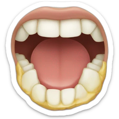 bouche fermé sticker