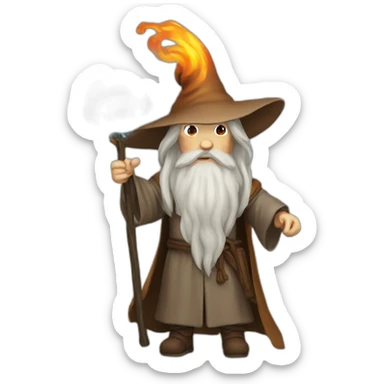 gandalf-fire-ball sticker