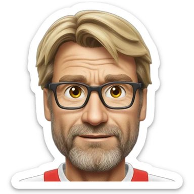 jurgen klopp as a cleaner sticker