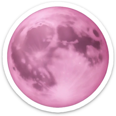 Pink moon  sticker