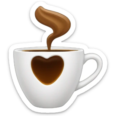 a cup of coffee is walking sticker