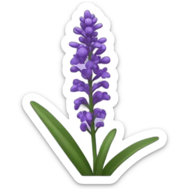 Lavander flower sticker