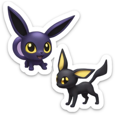 umbreon with espeon sticker