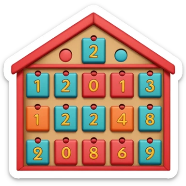 advent calendar sticker
