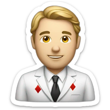 casino dealer sticker