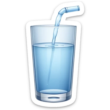 glass of water sticker