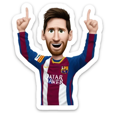 Messi Messi Ankara Messi Messi Ankara Messi gooooooal sticker