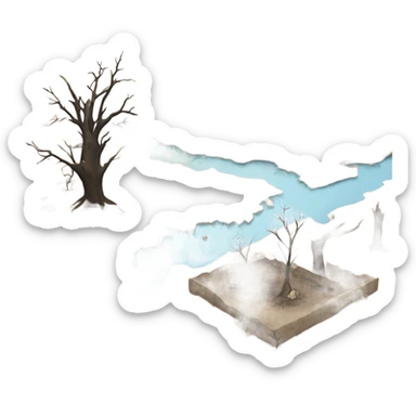 Polluted earth sticker