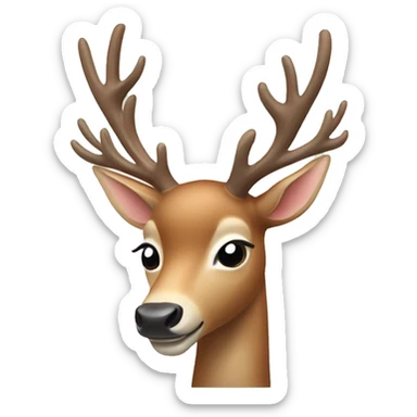 christmas deer sticker