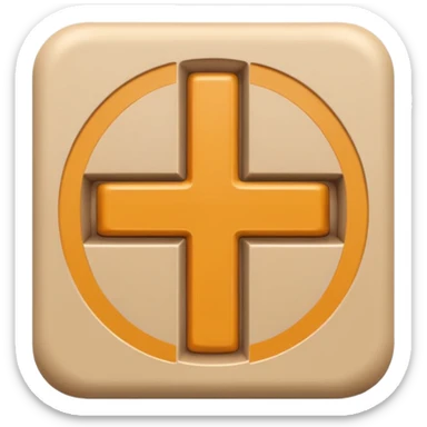 Beige hashtag symbol sticker