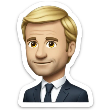 macron wealth sticker