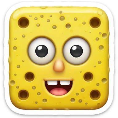 SpongeBob looking confused sticker