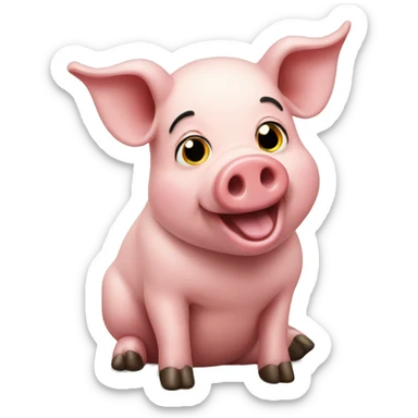 Pig sticker
