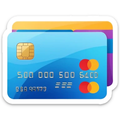 payment method flat style sticker