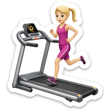 Treadmill sticker
