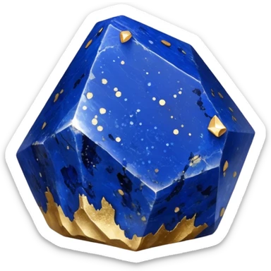 raw lapis crystal sticker