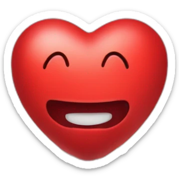 coeur rouge avec des étoiles sticker