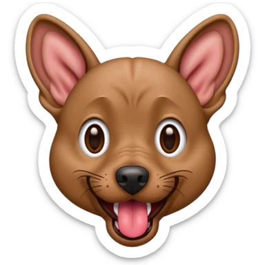 Xoloitzcuintle Dog silly expression with tongue sticking out sticker