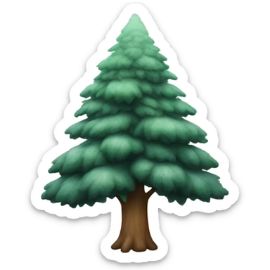 Pine Tree with fog sticker