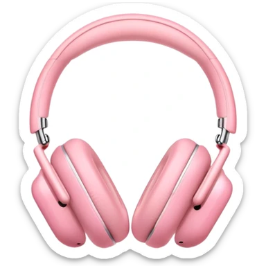 pink Apple AirPods Max headphones sticker