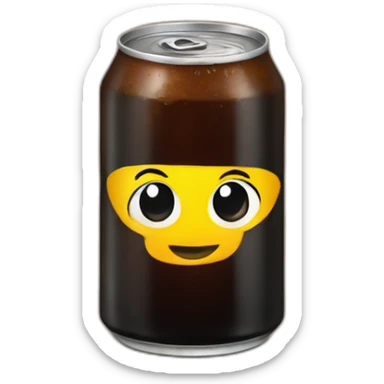 cola with black label sticker