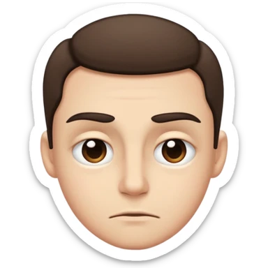 Squint one eye raised one eyes brow sticker