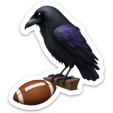 Raven Bird football loss sticker